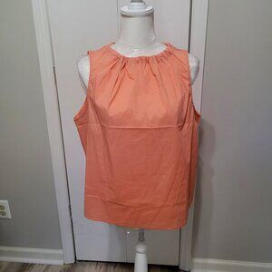 Worthington Tie Neck Sleeveless Blouse